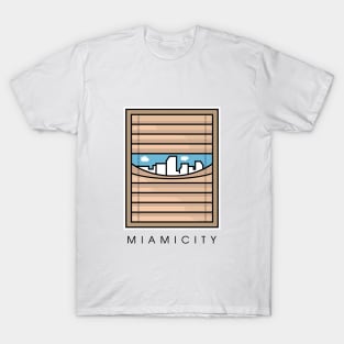 miami city at the window T-Shirt